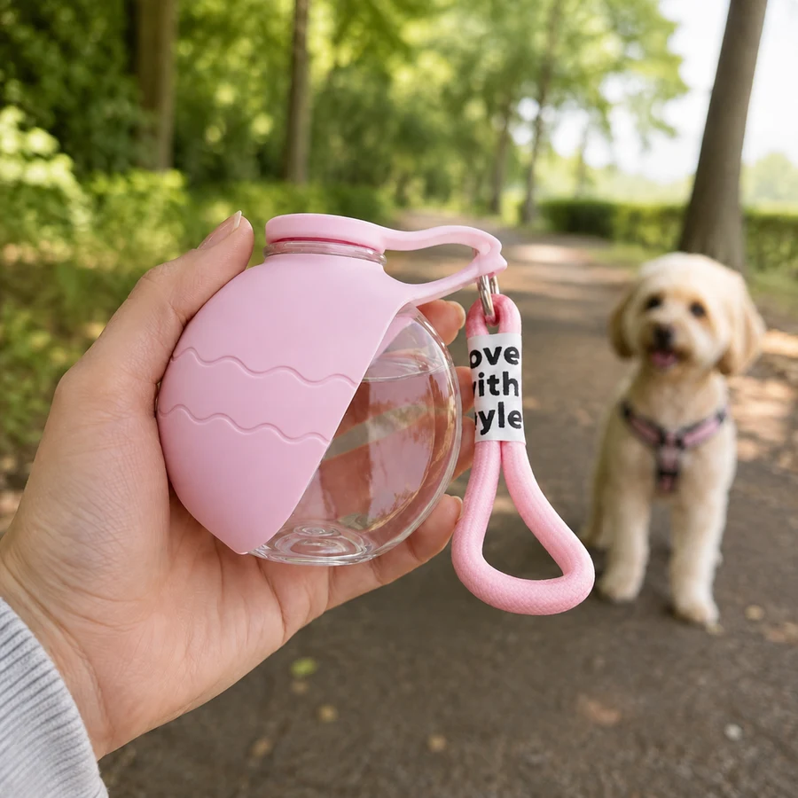 Pink · 285 ml PETEE Pocket Sip Travel Bottle — PETEE September 7 lifestyle